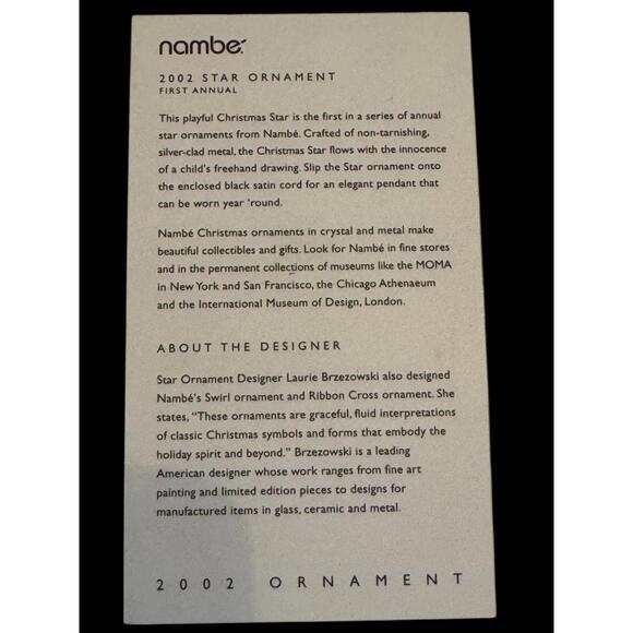 Nambé Christmas Star Ornament. In original Box. Purchased From Macy's - Picture 3 of 6